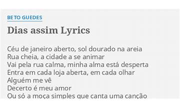 Céu do Rio de Janeiro pt Lyrics [Almôndegas]