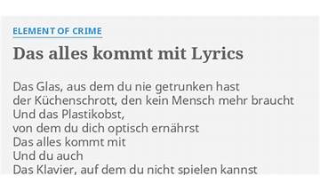 CRIME ELEMENT en Lyrics [HAVGHOST]