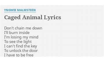 Caged Animal en Lyrics [Yngwie Malmsteen]