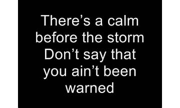 Calm Before The Storm en Lyrics [Artension]