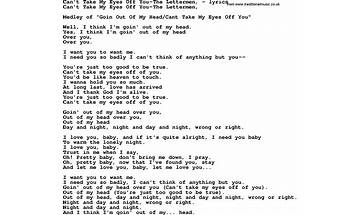 Can’t Take My Eyes Off You en Lyrics [Eddy Arnold]