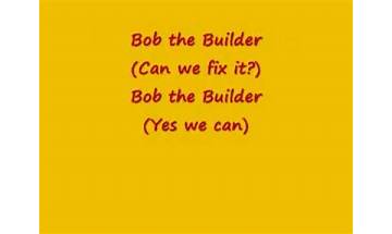 Can We Fix It? en Lyrics [Bob the Builder]