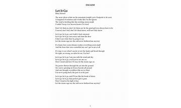 Can We... Let It Go? en Lyrics [Talaya.]