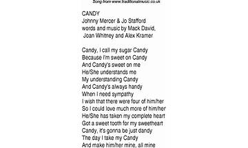 Candy en Lyrics [WeWereBorn]