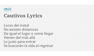 Cautivo es Lyrics [Elements (ESP)]