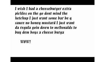 Cheeseburger en Lyrics [Gang of Four]