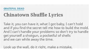 Chinatown Shuffle en Lyrics [The Grateful Dead]