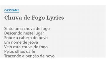 Chuva De Fogo pt Lyrics [Cassiane]