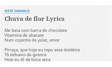 Chuva de Flor pt Lyrics [Ivete Sangalo]