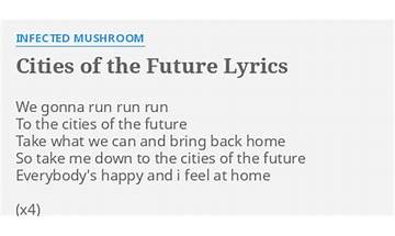 Cities Of The Future en Lyrics [Infected Mushroom]