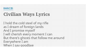 Civilian Ways en Lyrics [Rancid]