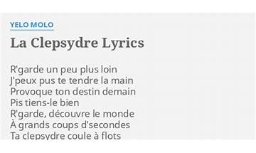 Clepsydre fr Lyrics [Minissia]