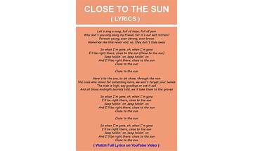 Closer to the Sun en Lyrics [Autumn Tears]