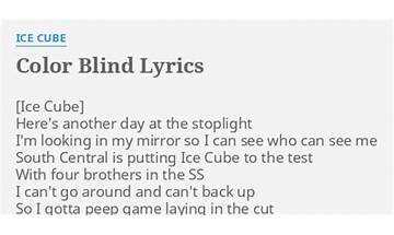Color Blind en Lyrics [Slurrty]