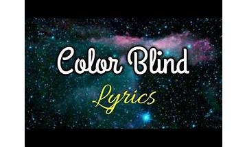 Colorblind en Lyrics [Rasster]