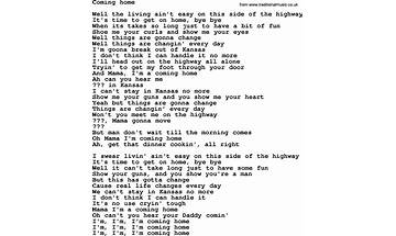 Coming Home en Lyrics [Woody (UK)]