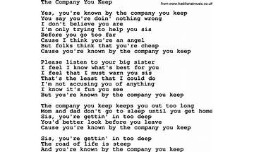 Company You Keep en Lyrics [Just the Architects]