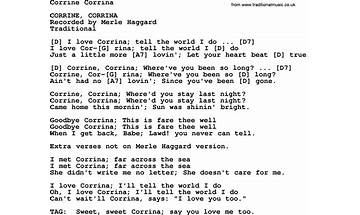 Corrine, Corrina en Lyrics [Hammie Nixon]