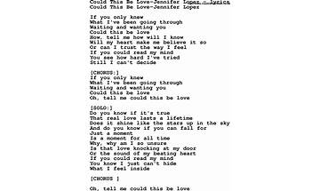 Could This Be Love? en Lyrics [Michael Gross]
