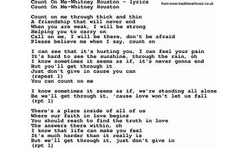 Count on Me en Lyrics [Jefferson Starship]