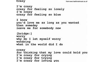 Crazy en Lyrics [Her Space Holiday]