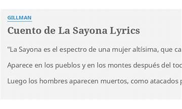 Cuento De La Sayona es Lyrics [Gillman]