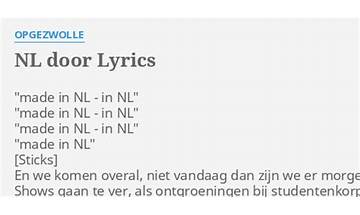 Daargelaten nl Lyrics [Levendleed]