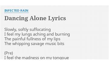 Dancing Alone en Lyrics [Infected Rain]