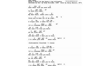 Dear Heart en Lyrics [Andy Williams]