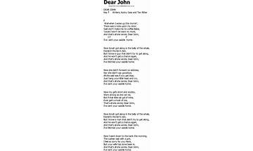 Dear John en Lyrics [Delaney Gibson]