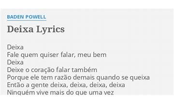 Deixa pt Lyrics [Rui David]