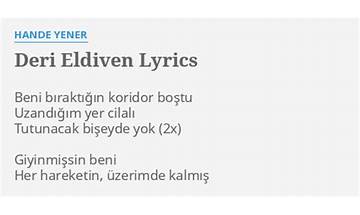 Deri Eldiven tr Lyrics [Hande Yener]