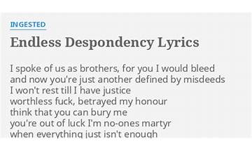 Despondency en Lyrics [Implore]