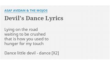Devil\'s Dance en Lyrics [Asaf Avidan & The Mojos]