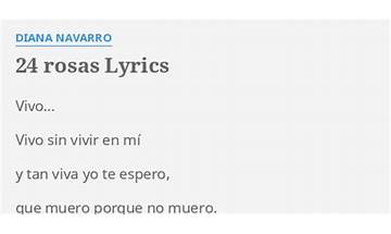 Diana es Lyrics [Diana Navarro]