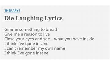 Die Laughing en Lyrics [Wayd]