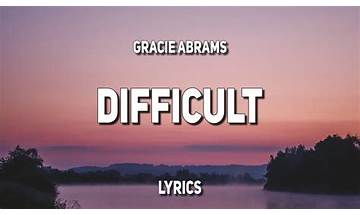 Difficult en Lyrics [Sweekuh]