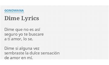 Dime Que No es Lyrics [Ricardo Arjona]