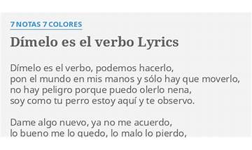 Dimelo es Lyrics [Yoan Amor]