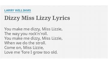 Dizzy Miss Lizzy en Lyrics [Plastic Ono Band]