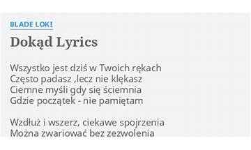 Dokąd tak gnasz pl Lyrics [Po prostu Kajtek]