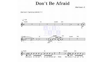 Don\'t Be Afraid en Lyrics [Elliott Yamin]