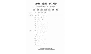 Don\'t Forget en Lyrics [I Remember 2006]