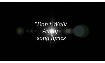 Don\'t Walk Away en Lyrics [Pat Benatar]