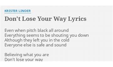 Dont Lose Your Way en Lyrics [Ronski Speed]