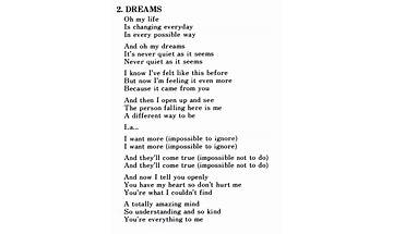 Dream About en Lyrics [Taigenz]
