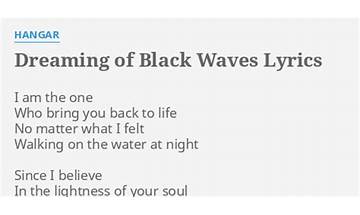 Dreaming of Black Waves en Lyrics [Hangar]