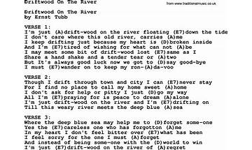 Driftwood On The River en Lyrics [Goldie Hill]
