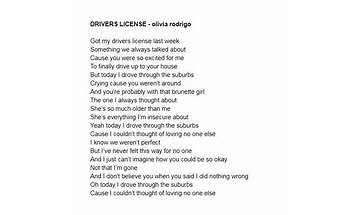 Driver en Lyrics [Divit]