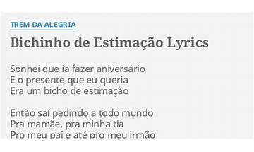 ESTIMAÇÃO pt Lyrics [Maria Reis]